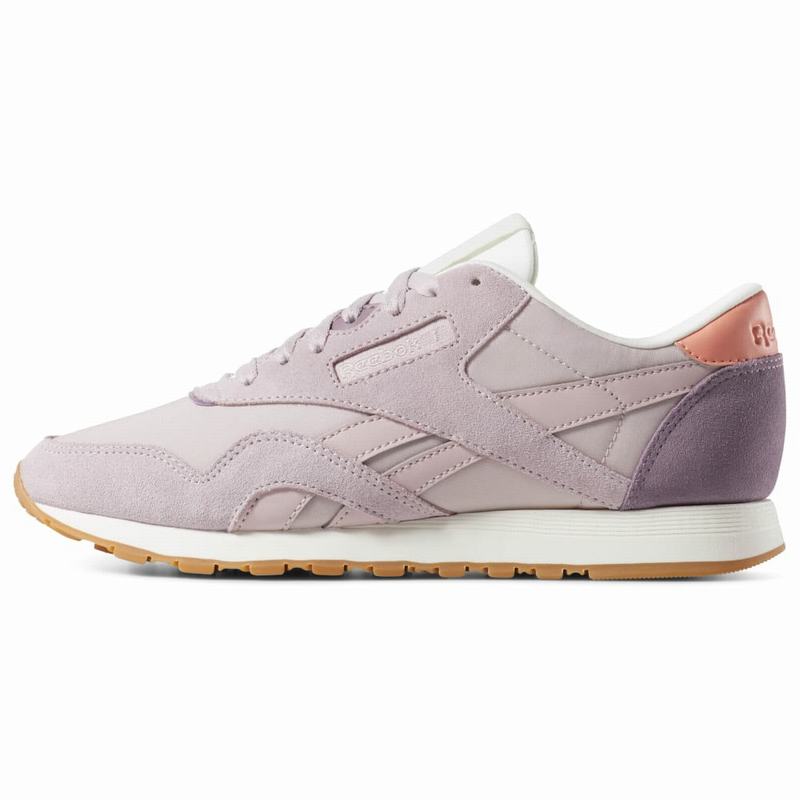 Reebok Classic Nylon Tenisky Damske - Siva/Nachový/Ruzove RE4981ZK